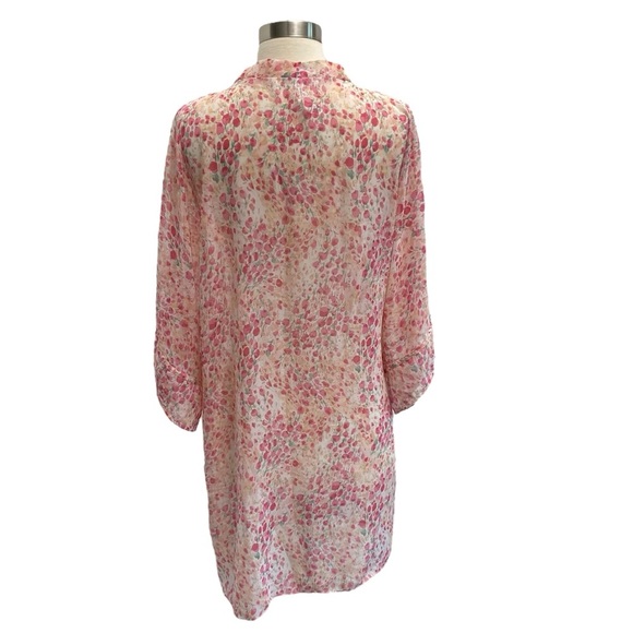 Flora Nikrooz Floral Printed Chiffon Wrap Robe & Shorts Intimates Set - Picture 2 of 12